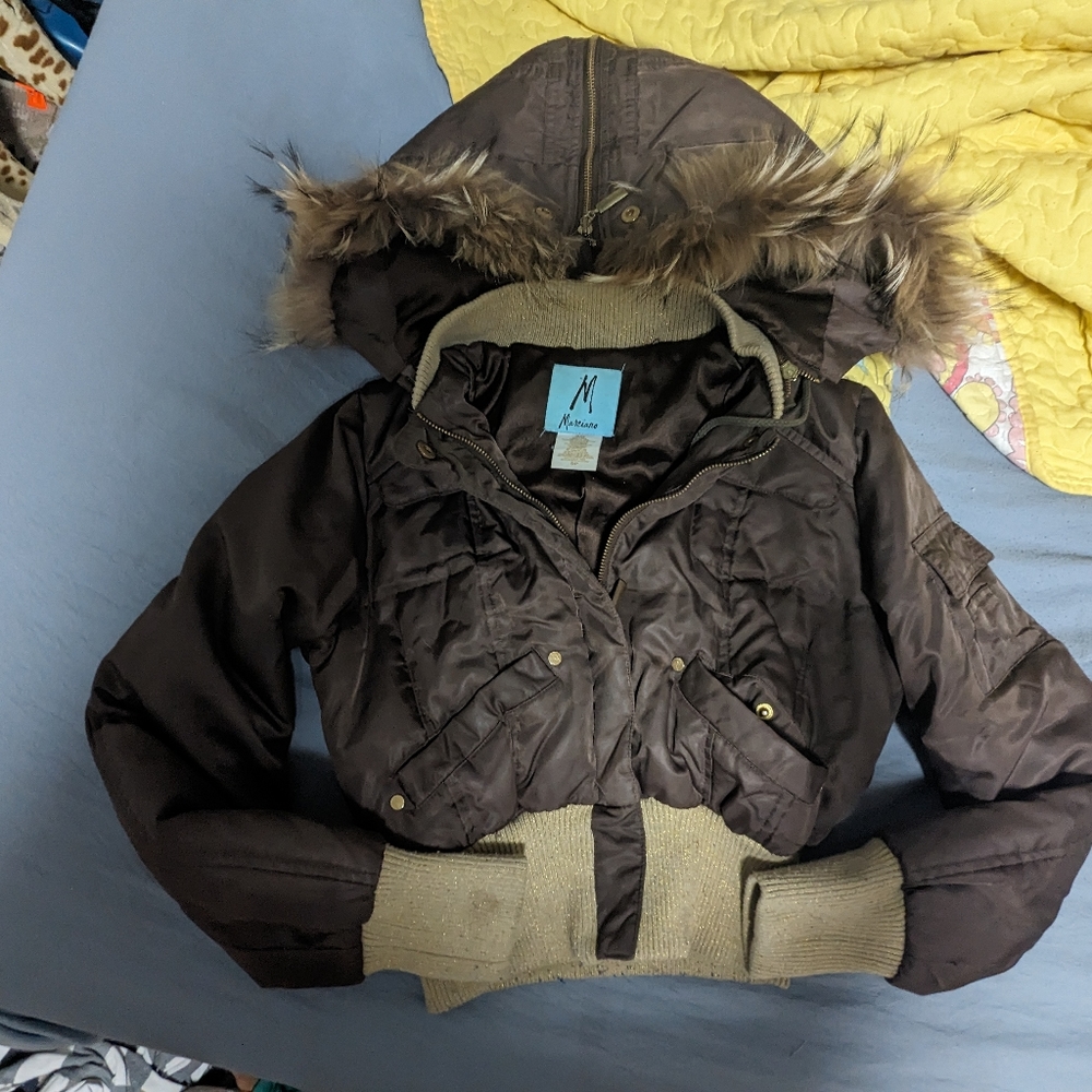 Marciano Vintage Fox Fur Bomber Small